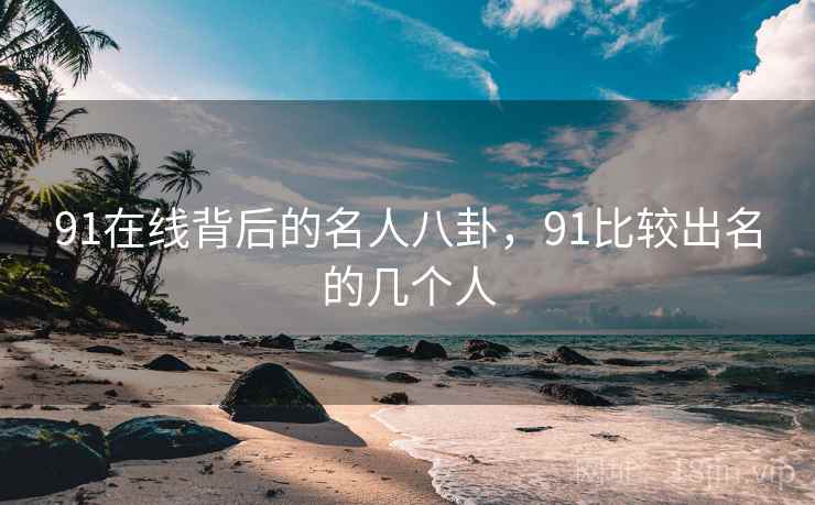 91在线背后的名人八卦，91比较出名的几个人